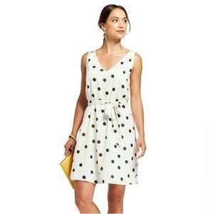 A New Day Black Dots Dress Small